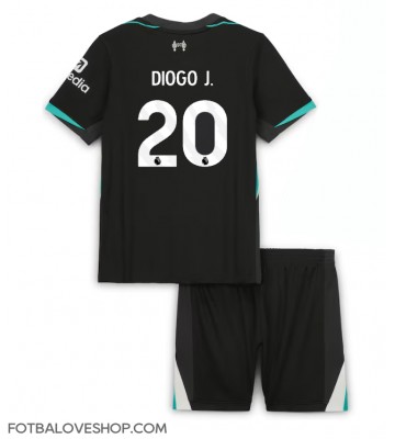 Liverpool Diogo Jota #20 Dětské Venkovní Dres 2024-25 Krátký Rukáv (+ trenýrky)